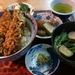 砂場 - 天丼のセット\1470