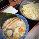 Menya Shouryuu - 炙り肉つけ麺950円  刻み玉ねぎ100円