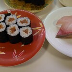 回転寿司みさき - 干瓢巻き　と　ハマチ