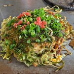 かどやお好み焼 - 肉玉そば