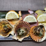 食彩厨房 甚兵衛 - ヒオウギガイのエスカルゴバター炒め