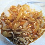 会飯よこ多 - 玉ねぎ会飯大盛り