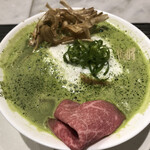 メンショー サン フランシスコ - 抹茶鶏白湯ラーメン　1050円