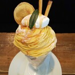 エース バーガー カフェ - 安納芋のモンブランパフェ