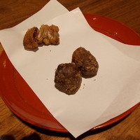 浅草むぎとろ 本店 - デザート？　試食に提供される食後のお菓子