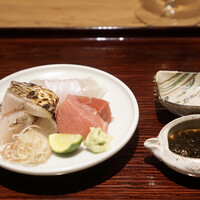 京味 もと井 - 平目　トロ鰆炙り　本マグロ