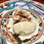 礒田 - 無花果！　無花果の甘みと胡麻酢の酸味が堪らない