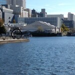 ラーメン二郎 - 楽水橋からみる天王洲エリア