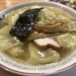 中華そば 上々 - 貝だしラーメン塩　ワンタントッピング