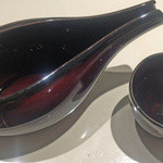 鮨 なかや - 漆塗りの酒器