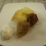 気ままなキッチン - 今日もサービスで美味しいシフォンケーキをチョッと頂きました！