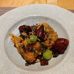 fu-fu shisen - スズキの辣子フリット