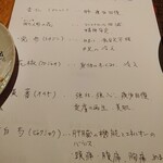 fu-fu shisen - スープに入っている薬膳食材（説明）