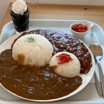 どんりゅう庵 - ひょうたん島カレー¥600大盛+¥100