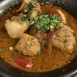 NOMASALUD - 赤味噌の和牛鉄板ホルモン。プリプリ。