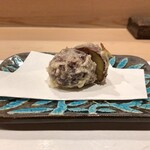 うを徳 - 茨城（笠間） 栗の渋皮煮の天ぷら