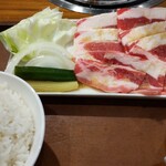 焼肉Jyu - カルビセットご飯大1,080円