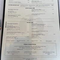 TWO ROOMS - ブランチメニュー