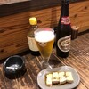 Tachinomi Tomoji - 瓶ビールとチーズ