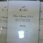 店先には食べログの症状が・・・