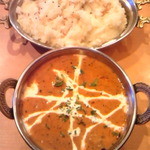 チキンバターマサラ＋サフランライス