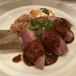 フリコトー - (3) 軽くスモークした鴨ロース肉のあぶり焼き