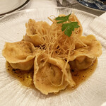 フリコトー - (1) 自家製ベーコンのラビオリ