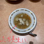 サイゼリヤ - 鶏ササミと大麦のスープ200円