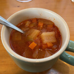 ライバック - ミネストローネ！美味い美味い！