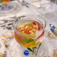 リストランテ・ベニーレベニーレ - ベニズワイガニと八幡平サーモンのカクテル