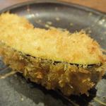 大阪串かつ　テンテコマイ - 【100円串】「かぼちゃ」：厚さ３cmい厚みのカボチャがホッコリ食べ応え有り！
      
