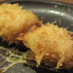 大阪串かつ　テンテコマイ - 【100円串】「マッシュルーム」：これぞ、“香りの小型爆弾”！香りダチが違います♪