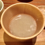 蕎麦切り 旗幟 - 蕎麦湯