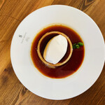 8月カフェ - プリンは卵の味が濃い！