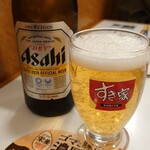 すき家 - スーパードライ(瓶ビール)420円