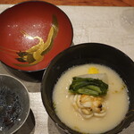 草庵 鍋島 - 白子と蕪の白味噌和え