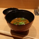 鮨 清松 - あおさの赤出汁◎