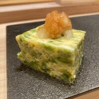鮨結う翼 - あおさ入り玉子焼き