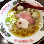 金町製麺 - 鯛と鶏と雉の林檎塩そば