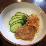 金町製麺 - 烏賊の塩辛＋梅水晶