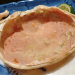 京極寿司 - 甲羅酒しちゃいました。