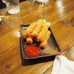 卓 - つまみハムカツその１