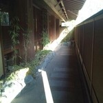 茜彩庵 山水 - 入口から玄関までの雰囲気いいアプローチ。
