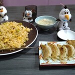台湾料理 大盛 - キムチ炒飯（大盛）＋焼き餃子　　980円