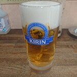 ささのや - キリンラガー生(一杯目)