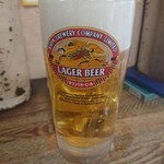 ささのや - キリンラガー生(二杯目)