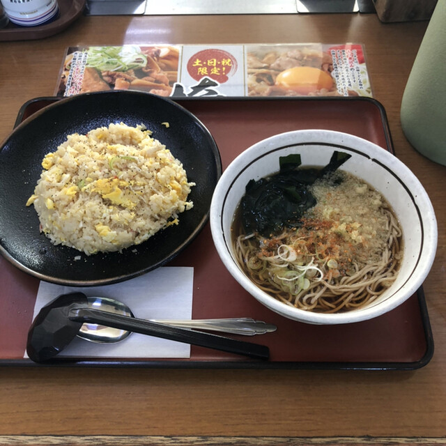 炒飯+Aセットざるそば ¥800』by kuro111111 : 山田うどん 佐野堀米店