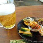 韓国料理 玉ちゃんの家 - ビール＆パンチャン