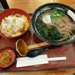 杵屋 - カツ丼定食温かいそば1040円