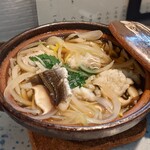 旬魚菜 しら川 - 地ハモと玉ねぎの小鍋